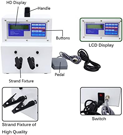 Intbuying 110V 15W автоматска автоматска машина за вртење на жица со двојна станица жица Twister