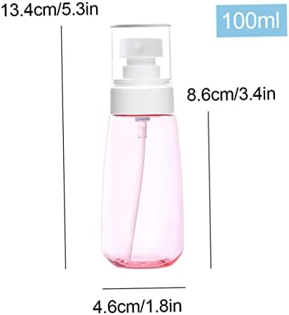 Шише со шише со лосион со празно лосион за полнење со пластични шампони течни шишиња со течни шишиња розова 100 мл
