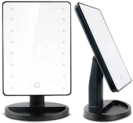 Houkai LED Екран На Допир 22 Светло Шминка Огледало Десктоп Сочинуваат 10x Зголемување На Суетата За Убавина Огледало Осветлување Одвојлив /