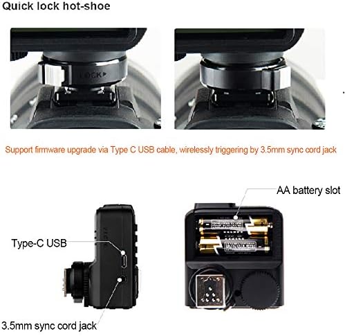Godox X2T-N Безжичен Флеш Активирањето Компатибилен Со Nikon Камера Bluetooth Конекција Стан Контрола 1 / 8000s HSS Предавател За Godox V1N TT685N TT350N V860II-N TT600 AD200
