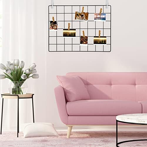 Artibetter Metal Grid Wire Wall Wallидна панел квадрат фото-мрежен панел wallид-монтирани слики приказ на мрежни мрежни панели Меморија