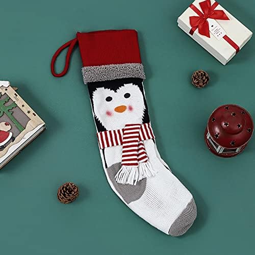Божиќни чорапи 18 Големи божиќни чорапи Божиќ Дедо Снежам Декорации Пенгин Декорации домашни партии и подароци за деца подароци за мачки