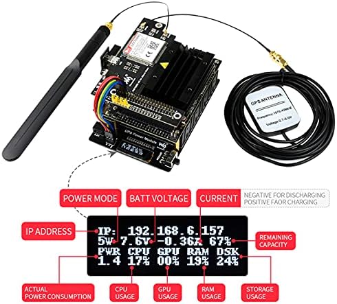 Непрекинато Напојување UPS Модул За Џетсон Нано Инвеститорот Комплет, со 0.91 OLED За Следење Во Реално Време Стабилна 5v Излез