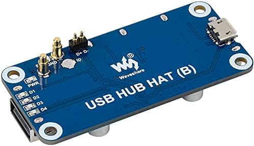 BFAB USB Hub капа за Raspberry Pi 4B/3B+/3A+/2B/ZERO/ZERO W/ZERO WH, со 4x USB 2.0 порти за патети со USB 2.0/1.1