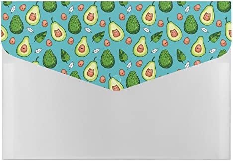Смешно Овошје Од Авокадо Проширување На Папки Со Датотеки Со Хармоника Пренослив Носител На Документи Организатор На Плик За Поднесување Со Затворање На Копчето З