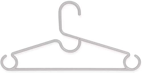 AccDuer Hangers Едноставен пакет од 20 цврсти пластични закачалки за заштита од јака за дизајн на јака за џемпери за палта за возрасни закачалка