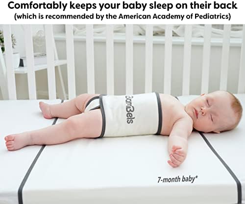 Bambels Бебе безбедно за спиење ќебе за безбедност на креветчиња за новороденчиња и новороденчиња до 9 месеци, го чува бебето од превртување,