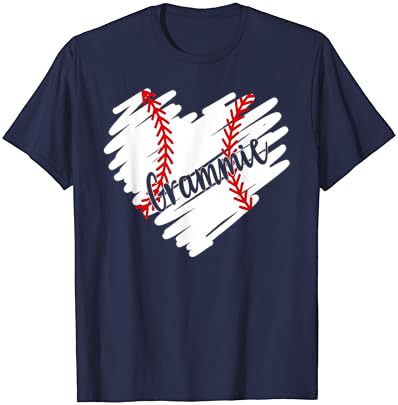 Бејзбол Греми срце топка смешно горд маица на Денот на мајките на Греми