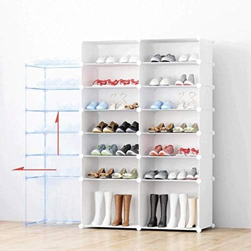 Llryn решетката за чевли, кутија за чевли, пластична DIY stackable stackable pushoffuf за складирање на чевли, цврста и трајно чиста покривка-лесна