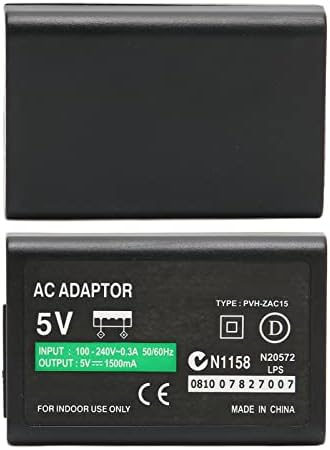 Полнач за адаптер за напојување на AC, за PS Vita 1000 полнач со USB податоци за полнење кабел за кабел за паметни коло за паметници за игри