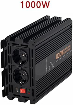 Изменет инвертер на синусен бран автомобили 1000W DC12V/24V/48V до AC 110V 220V 50Hz Конвертор на моќност за домаќинство