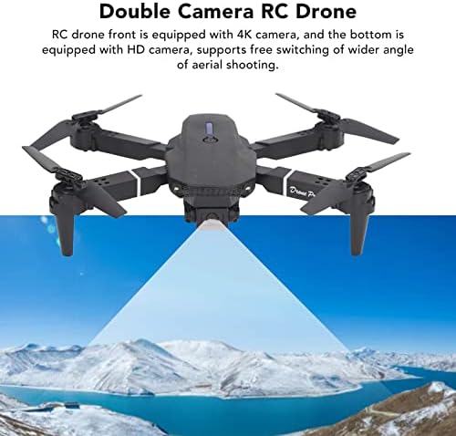 Беспилотни летала со камера за возрасни, 4 оски RC беспилотно летало, преклопни RC Quadcopter играчки подароци за момчиња девојчиња,