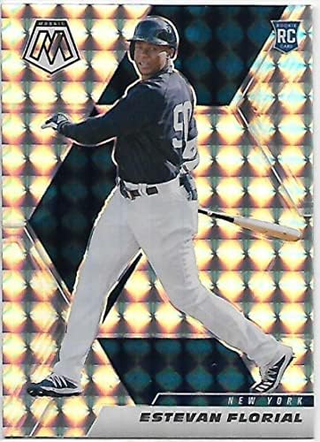 2021 Panini Mosaic Silver Prizm 247 Estevan Florial RC RC Dookie Card New York Yankees Официјална MLB PA Бејзбол Трговска картичка во сурова