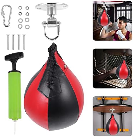 Besportble Swing Постави додатоци 1 Поставете кожени бокс во тешка тава за закачување на торбички за удирање, впечатлива рефлексна