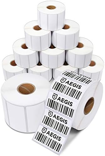 Агис лепила - 2 x 1 Директни термички етикети за UPC баркодови, адреса, перфорирани и компатибилни со Rollo, Zebra и други печатачи на десктоп