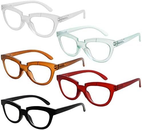 Eyekepper Заштедете 10% на 5 пакувања жени од половина месечина за читање очила и 4 пакувања преголеми читатели на плоштад +1,25
