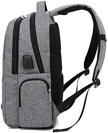 Вулфи ранец за мажи УСБ полнење ранец за одмор и деловна торба во водоотпорен лаптоп торба за рамо