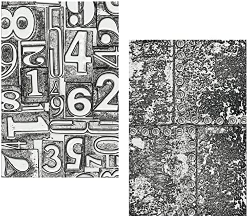 Текстурата на 3-Д текстурата на Тим Холц Сизикс ја врие папката, нумерирана и вредна, пакет од 2 артикли