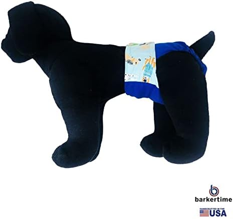 Barkertime Мода Куче Teal На Сина Премиум Водоотпорен Куче Пелена, XS, СО Опашка Дупка-Направени ВО САД