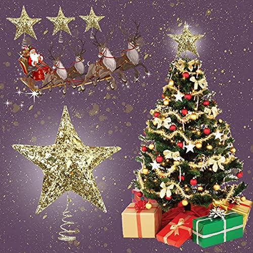 Декорација Шупливи Три-Врвот Дрво Ѕвезда Пет-Посочи Божиќ Дома Декор Чуден Божиќ Украси Топки