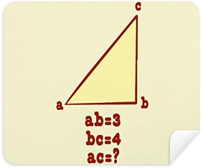 Триаголник Должина Илустрација Шема Ткаенина за Чистење на Екранот Почиста 2 парчиња Ткаенина Велур