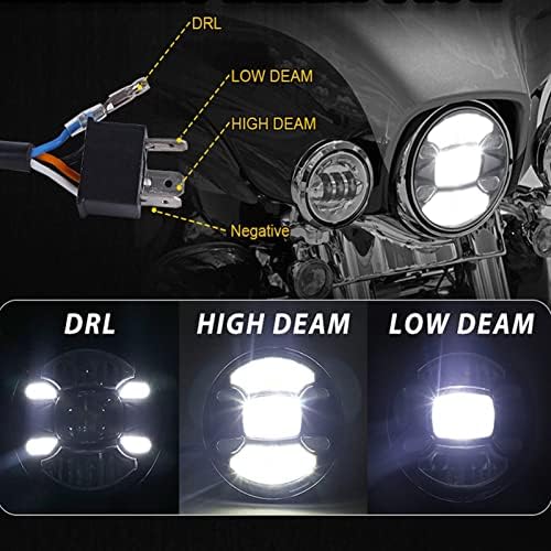 СМАНИ Мотор 7инч ЛЕД Фар +4,5 инчни Светла За Магла +7 Прстен За Монтирање На Заградата За Харли Турнеја Електра Лизгање Патот