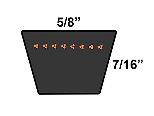 D&засилувач; D PowerDrive B143 V Појас, B/5L, Гума, 5/8 x 146 OC