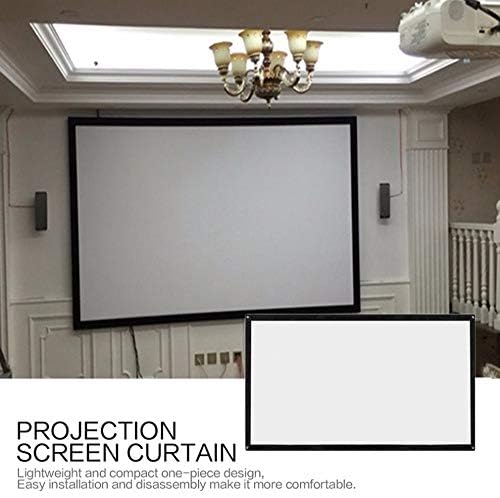 Lhllhl 16: 9 Преносен преклопен проектор на проекторот Wallид монтиран дома кино театар 3Д проекција екран на платно Мет бел Ацех 1: 1