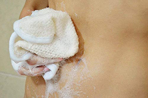 3 парчиња ексфолијација на лицето и телото на лицето и мека ткаенина од крпа за бања, ексфолирајќи ја крпа крпа масажа за бања за