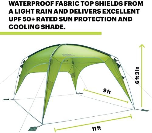 Еурека! Засолниште за кампување Тагалонг, лесен и водоотпорен преносен шатор за сенка на крошна со торба за носење