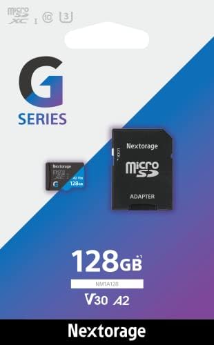 Nextorage Јапонија 128gb A2 V30 CL10 Микро Sd Картичка, microSDXC Мемориска Картичка За Nintendo-Прекинувач, Парна Палуба, Паметни Телефони,