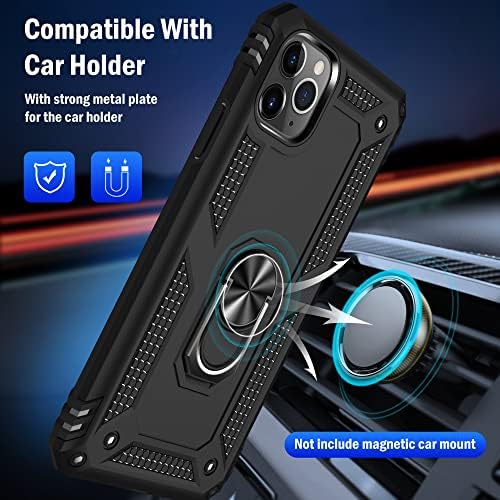 УСЛАИ дизајниран за iPhone 11 Pro Max Case, ShockProof Phone Cover Protective Case Case за iPhone 11 Pro Max со Stand, 6,5 инчи -