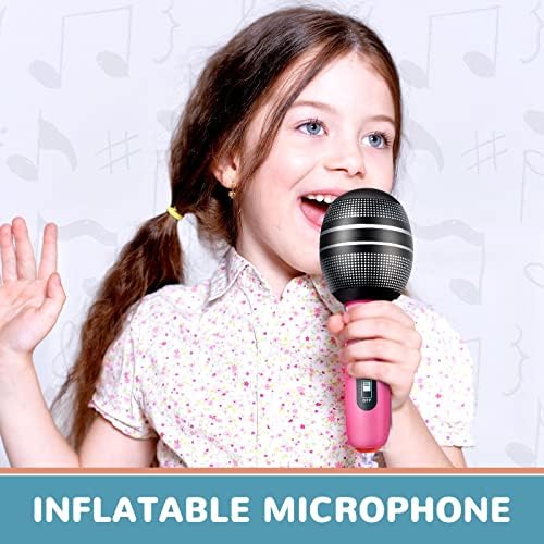 30 Парчиња Микрофони На Надувување Разнесуваат Микрофон Избрани Бои Реквизити За Микрофон На Надувување Пластични Играчки За Музички Концерт