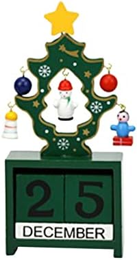 #УПЛЗАМ Божиќ Мини Дрвени Календар Божиќ Украс Дома Декорација Занает Подарок