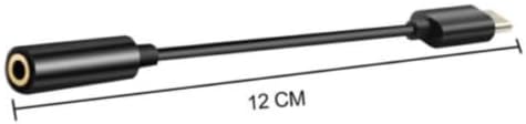 Адаптер за саноксиски кабел. USB 3.1 тип C до 3,5 mm аудио адаптер-црна црна боја