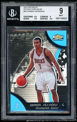 Ramon Sessions Rookie 2007-08 Најдобри рефрактори Blue 52 BGS 9