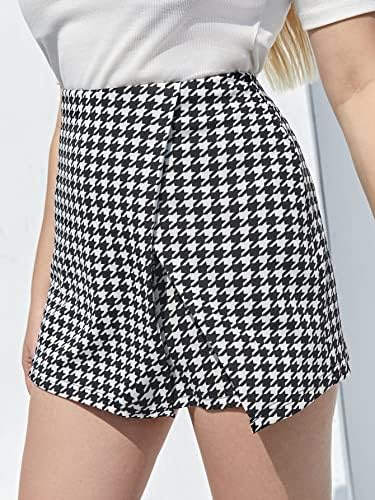 Asimmetrics Skorts Skorts Spicts Women'sенски плус големина