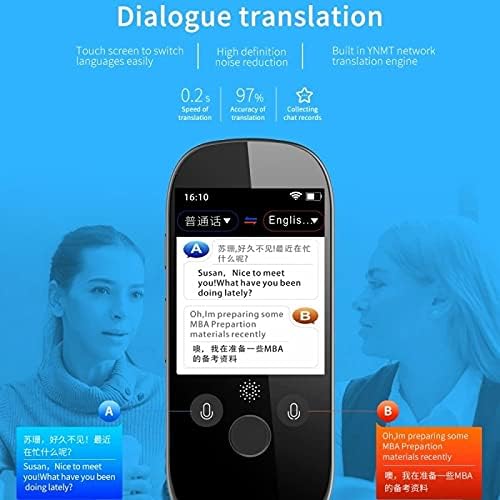 DLOETT 2.4 Инчен Екран Глас Преведувач Паметни Бизнис Патување Аи Превод Машина 512GB+4GB 45 Јазици Преведувач