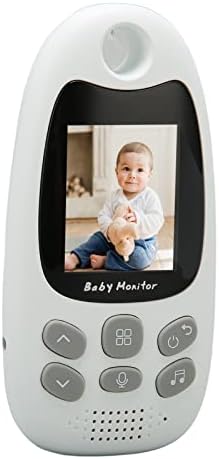 Монитор за бебиња на Acogedor со камера, 2 видео монитор за бебиња со 8 приспиени, двонасочен разговор, температурен монитор,