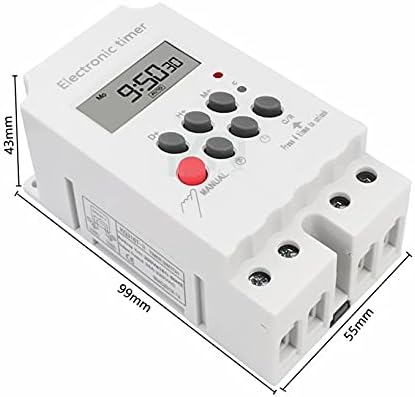 Електронски тајмер Axti KG316T-II AC 220V 25A DIN Rail Digital Progmital Electronic Timer Switch Control Elective опрема Контрола на/