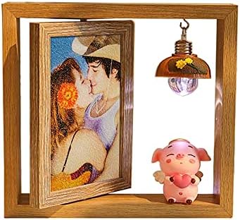 Masidola обичајно сликарство со песок персонализирана уметничка слика романтични парови фотографии за фотографии за годишнина од подарок за роденден, декор за домашн