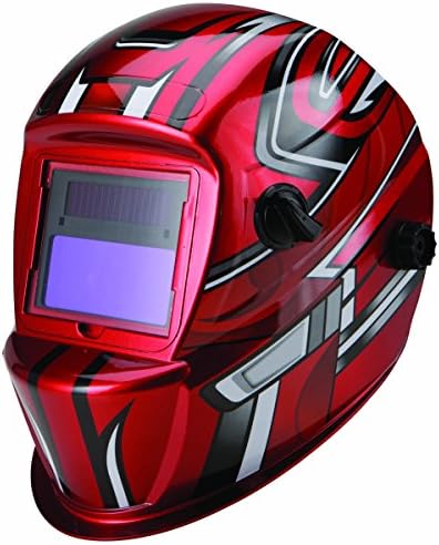 Автоматско затемнување на шлемот за заварување со дизајн на ленти за трки