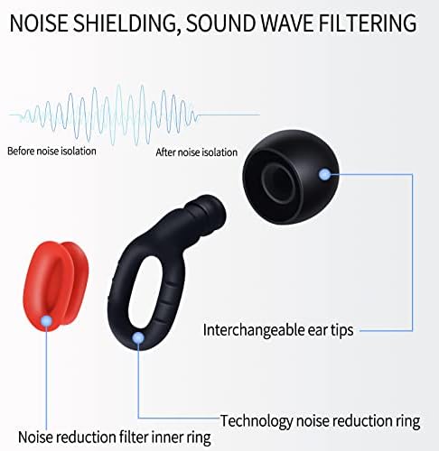 Боборат со висока верност на ушите за откажување на бучава за спиење за патување, заштита на слух со висока верност за музичари, диџеи,