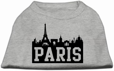Париз Skyline скриптен кошула за кучиња сива xl