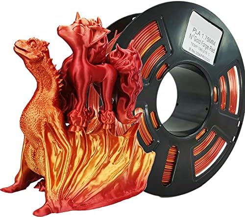 Потрошувачки материјали за 3D печатач DuHuamei, PLA Gradient Filament, мазно без искривување, димензионална точност +/- 0,03mm,