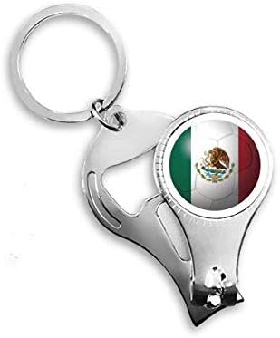 Мексико Национално Знаме Фудбал Фудбал Ноктите Нипер Прстен Клуч Синџир Шише Машинка Клипер