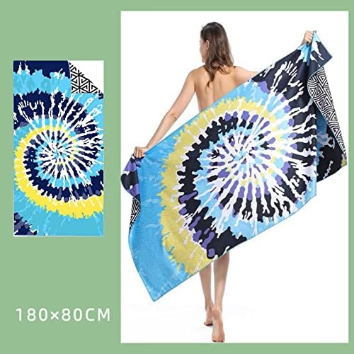 Pusecie Microfiber Beach Prain за да се лади големо ќебе за плажа на плажа за патувања H.