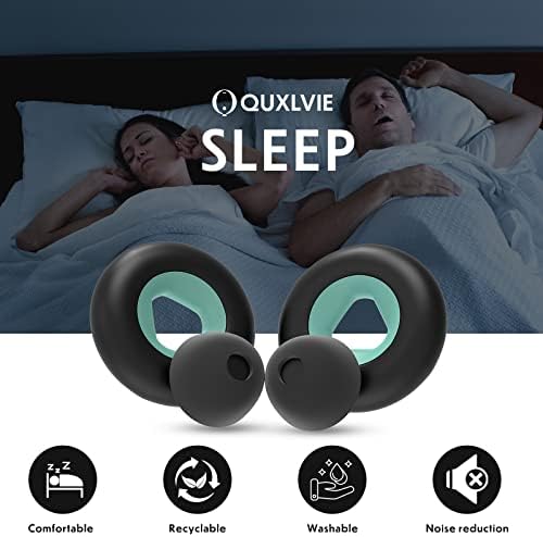 Quxlvie ушни приклучоци за откажување на бучава за спиење, заштитена за слух за еднократно слух во флексибилен силикон за мотоцикли, намалување на бучавата за работа, ?