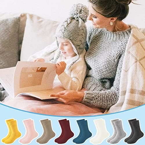 WITWOT Детска волна чорапи Термички топло пешачење за подигање чорапи за девојчиња за момчиња за мали деца