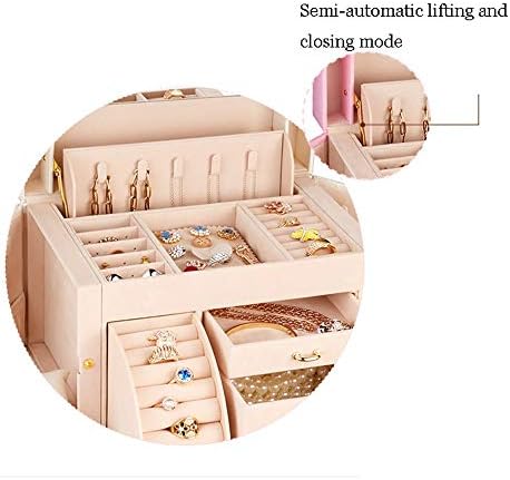 Мјцснх Кутија За Накит Принцеза Европски корејски Женски Накит Кутија За Складирање Со Голем Капацитет Со Брава Оженет Роденденски